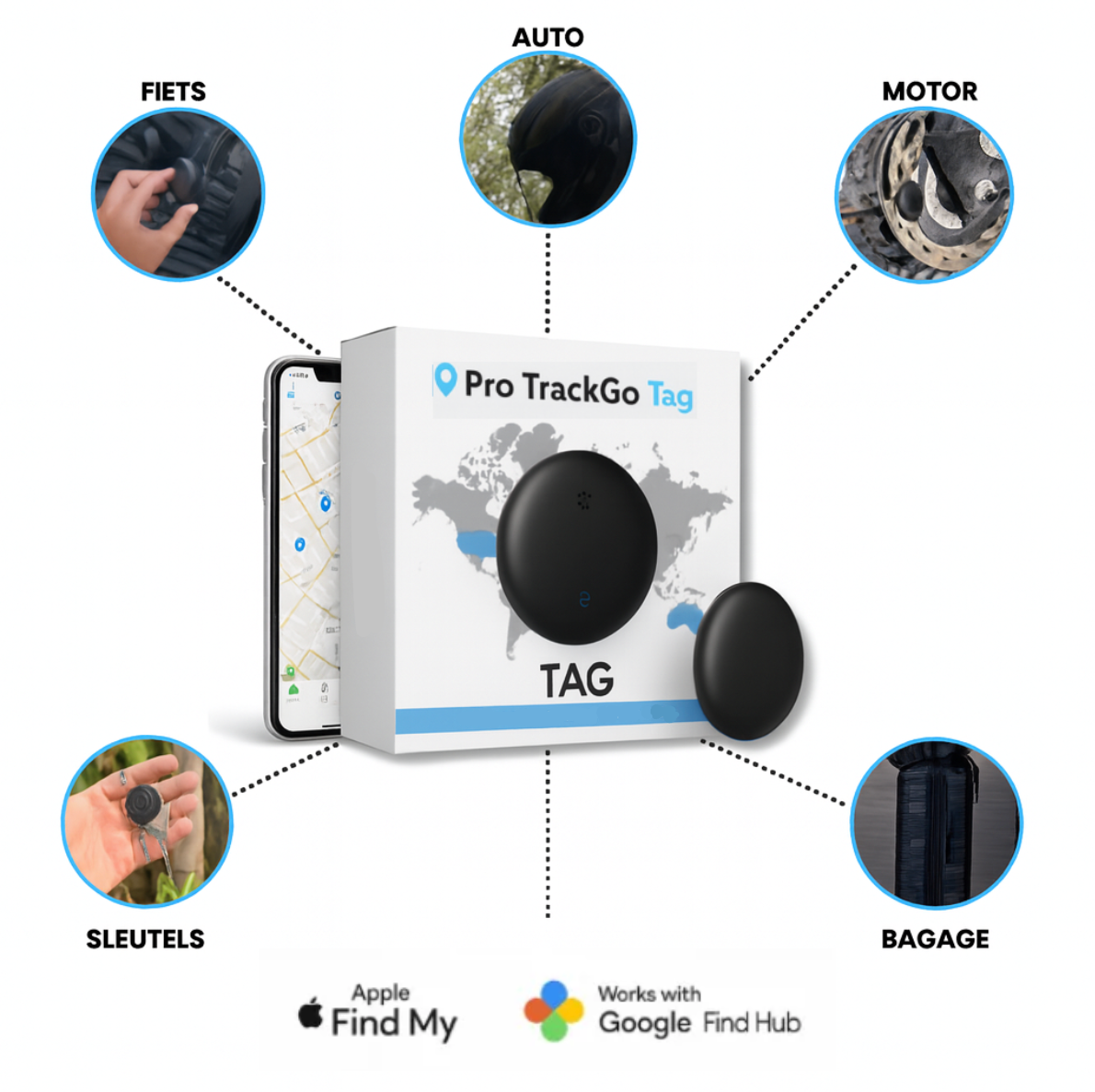 Pro TrackGo Tag – Slim Volgapparaat