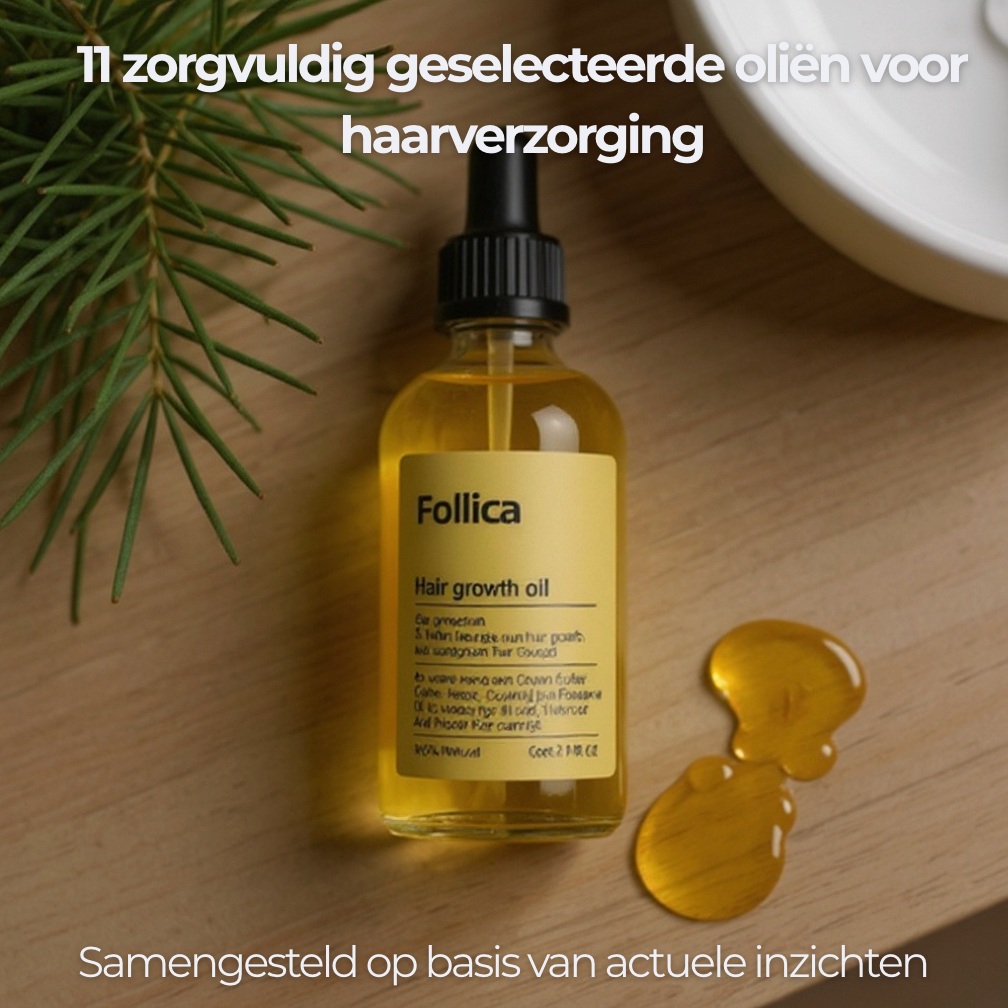 Follica Haarolie Ondersteunt een gezonde haargroei