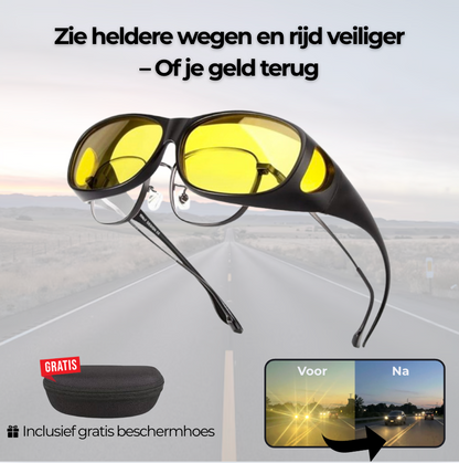 NightVision Nachtbril | Voor Rustiger en Veiliger Nachtelijk Rijden