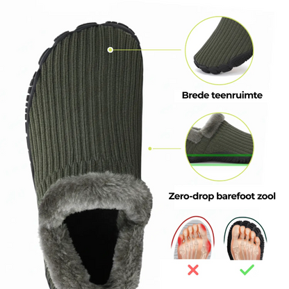 BareWarm Comfort Slippers – Warme & anti-slip barefoot schoenen