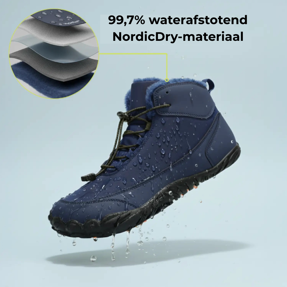 NordicDry Winterbarefoots – Waterdicht, warm & dagelijks comfort.